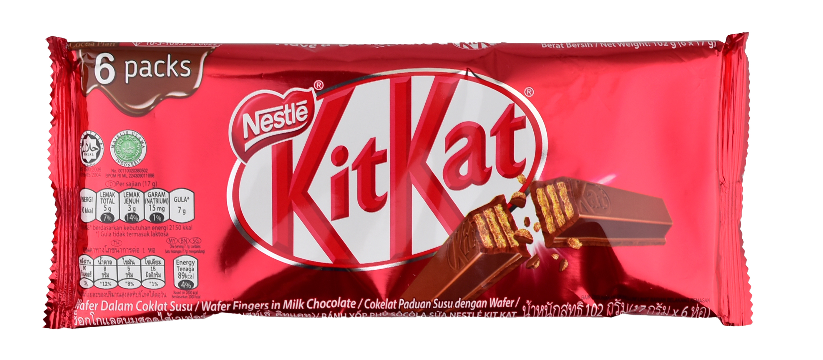KIT-KAT  2F MULTIPACK 48 X (6 X 17 GR)
